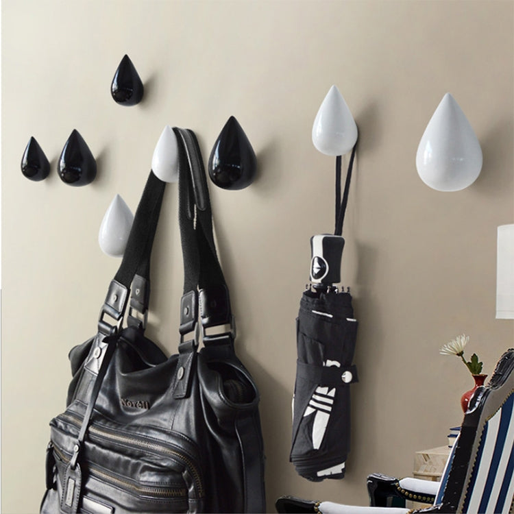 Creative Water Droplets Wall Hooks Home Decoration Resin Mural 3D Coat Hook Single Hooks Wall Hanger, Size:Small Size(Green) - Shelf & Hooks by PMC TechLife | Online Shopping South Africa | PMC TechLife | Buy Now Pay Later Mobicred