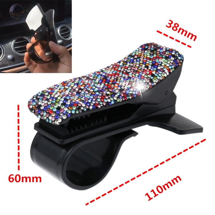 Diamond Car Phone Holder 360 Degree Rotating Creative Car Dashboard Mobile Holders(Black Color Mixing) - Car Holders by PMC TechLife | Online Shopping South Africa | PMC TechLife