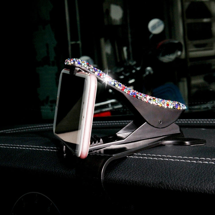 Diamond Car Phone Holder 360 Degree Rotating Creative Car Dashboard Mobile Holders(Black Color Mixing) - Car Holders by PMC TechLife | Online Shopping South Africa | PMC TechLife