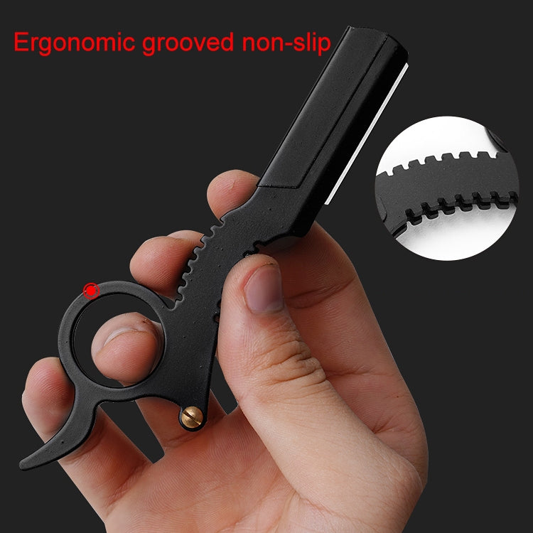 Stainless Steel Vintage Razor Thumb Razor(Black) - free shipping - PMC TechLife - Order now!