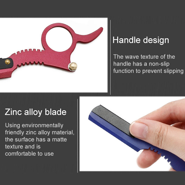 Stainless Steel Vintage Razor Thumb Razor(Blue) - free shipping - PMC TechLife - Order now!
