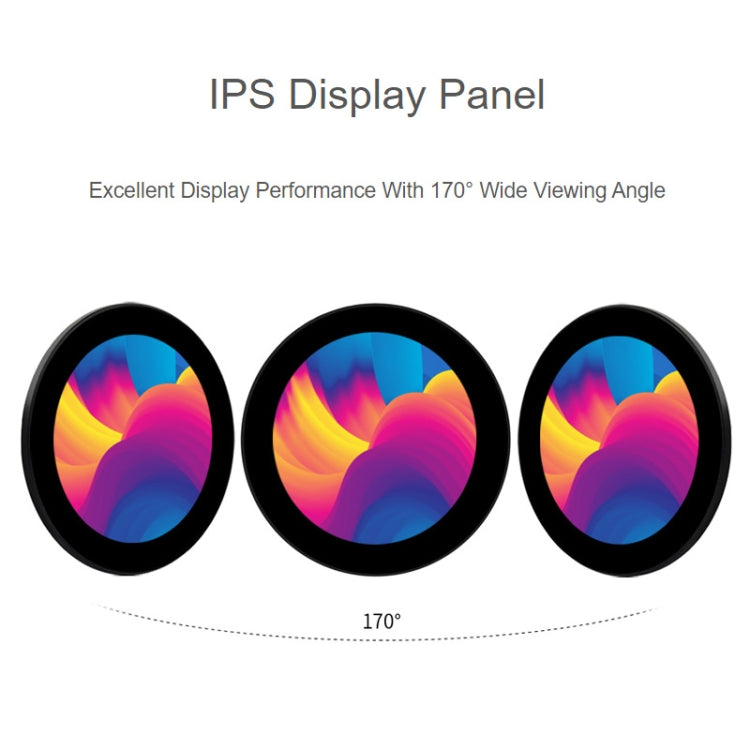 Waveshare 3.4 inch DSI Round Touch Display, 800 × 800, IPS, 10-Point Touch - free shipping - PMC TechLife - Order now!