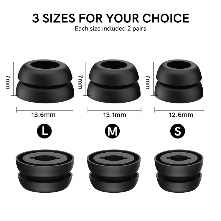 For Samsung Galaxy Buds Pro AhaStyle PT168 Silicone Earphone Earcups, Size:S+M+L(White) - Anti-dust & Ear Caps by AhaStyle | Online Shopping South Africa | PMC TechLife