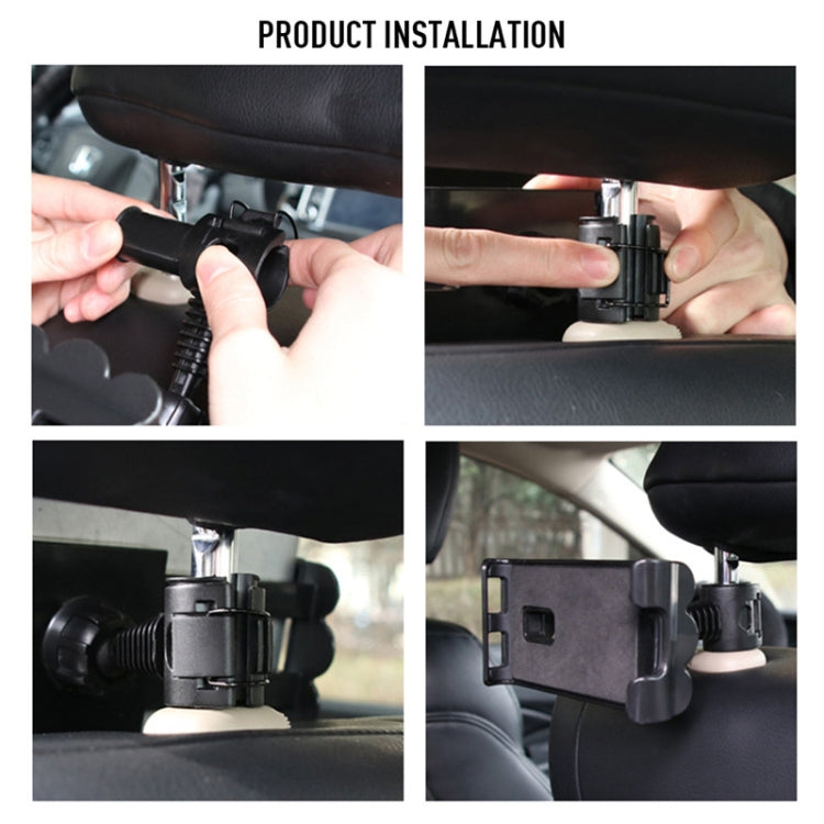 Universal Adjustable Car Tablet Stand Holder Car Seat Back Bracket For 4-11 Inch Tablet(Red) - Car Holders by PMC TechLife | Online Shopping South Africa | PMC TechLife