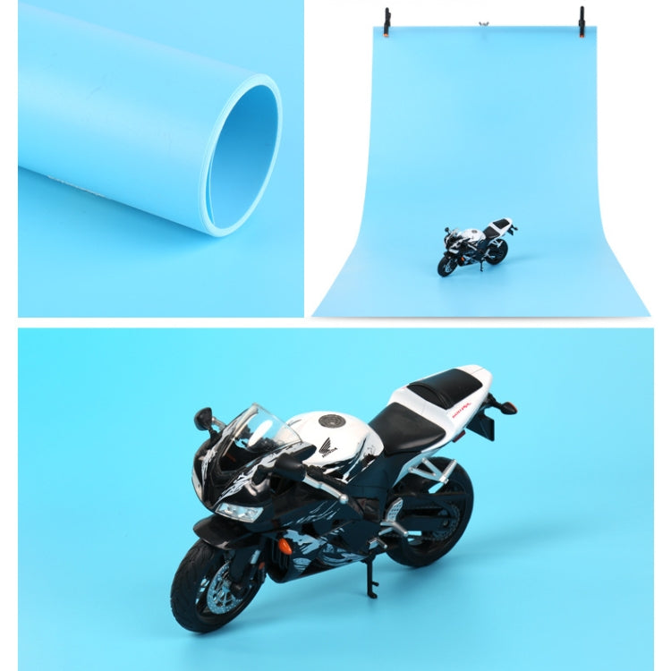70x140cm Shooting Background Board PVC Matte Board Photography Background Cloth Solid Color Shooting Props(Blue) -  by PMC TechLife | Online Shopping South Africa | PMC TechLife