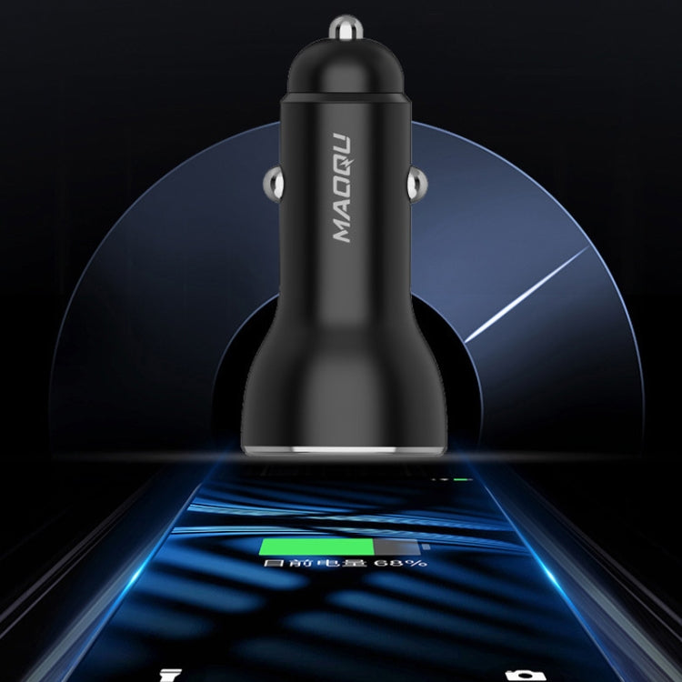 QIAKEY QK505L Dual Ports Fast Charge Car Charger(Red) - Car Charger by QIAKEY | Online Shopping South Africa | PMC TechLife | Buy Now Pay Later Mobicred