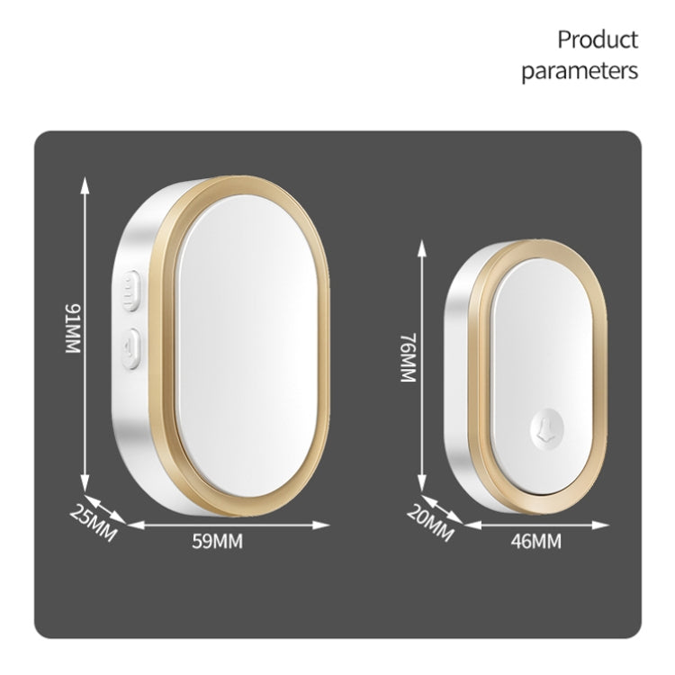 CACAZI A99 Home Smart Remote Control Doorbell Elderly Pager, Style:UK Plug(Black) - Wireless Doorbell by CACAZI | Online Shopping South Africa | PMC TechLife | Buy Now Pay Later Mobicred