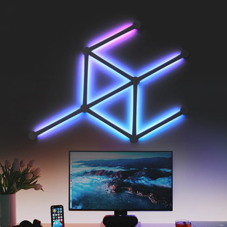 JSK-P22 Smart RGB Mosaic Light Rhythm Light Support Amazon Alexa / Google Assistant /DuerOS UK Plug(White) - Novelty Lighting by PMC TechLife | Online Shopping South Africa | PMC TechLife