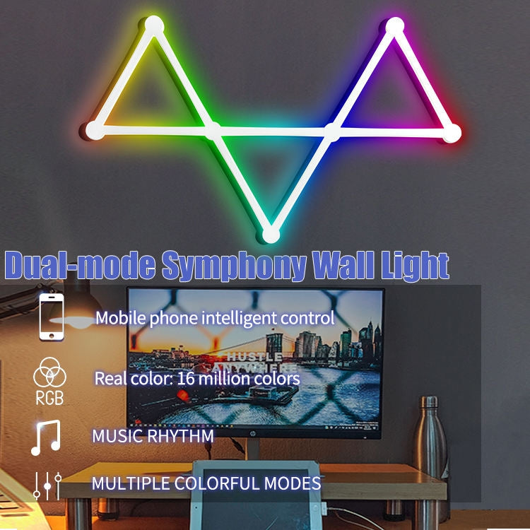 JSK-P22 Smart RGB Mosaic Light Rhythm Light Support Amazon Alexa / Google Assistant /DuerOS UK Plug(White) - Novelty Lighting by PMC TechLife | Online Shopping South Africa | PMC TechLife