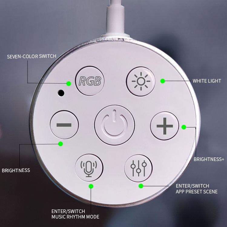 JSK-P22 Smart RGB Mosaic Light Rhythm Light Support Amazon Alexa / Google Assistant /DuerOS UK Plug(White) - Novelty Lighting by PMC TechLife | Online Shopping South Africa | PMC TechLife