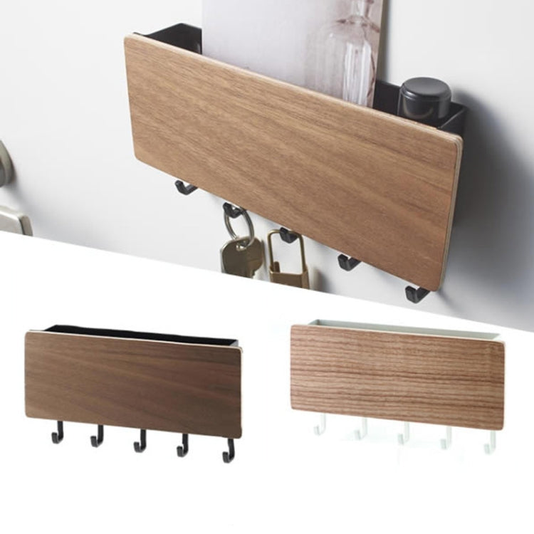 Punch-free Wall Key Hanger Multifunctional Hook Holder(White) - free shipping - PMC TechLife - Order now!