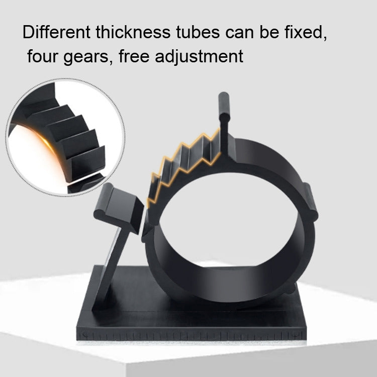 100 PCS Y-1013 Adjustable Self-Adhesive Wire Fixing Cable Organizer (Black) - Cable Organizer by null | Online Shopping South Africa | PMC TechLife | Buy Now Pay Later Mobicred