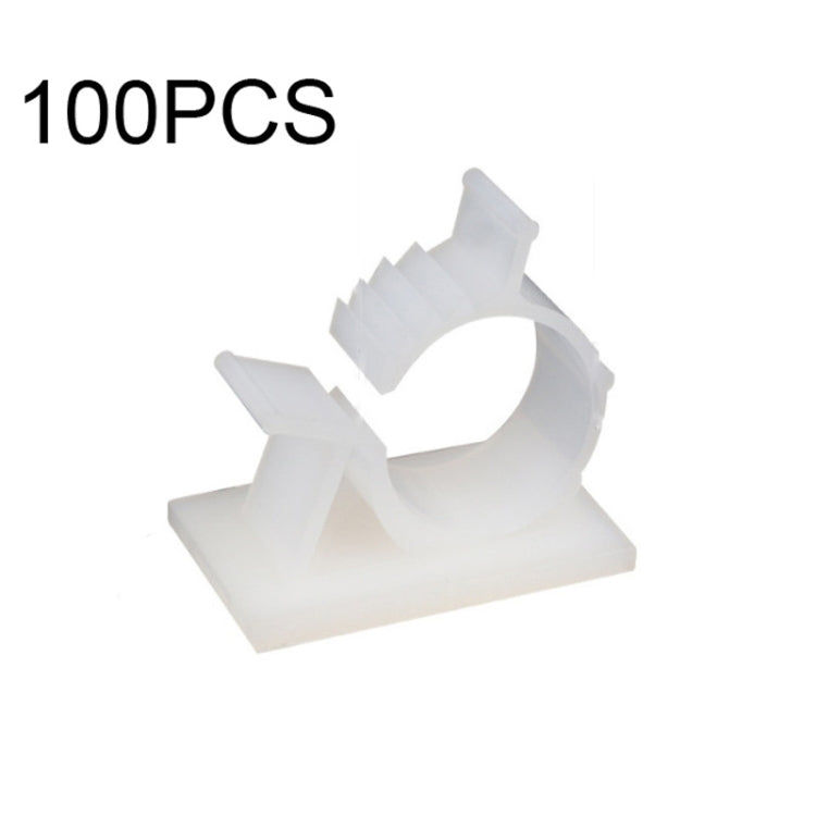 100 PCS Y-1720 Adjustable Self-Adhesive Wire Fixing Cable Organizer(White) - Cable Organizer by null | Online Shopping South Africa | PMC TechLife | Buy Now Pay Later Mobicred