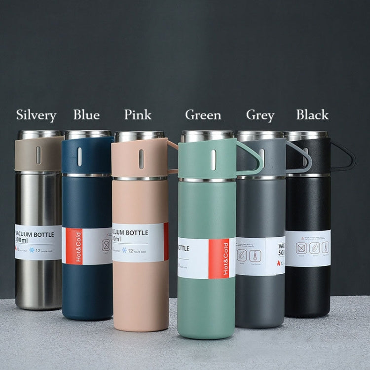 500ml 304 Stainless Steel Thermos Cup Portable Business Tea Cup,Spec: Gift Box Set(Black) - free shipping - PMC TechLife - Order now!