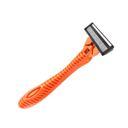 3 PCS Five-layer Stainless Steel Disposable Cutter Head Disposable Manual Shaver(Orange) - Manual Razor by PMC Jewellery | Online Shopping South Africa | PMC Jewellery