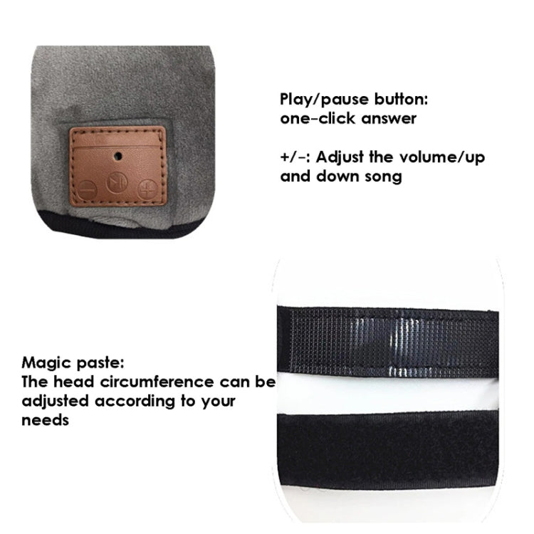 VG014 Detachable Bluetooth Smart Eye Mask Travel Nap Music Sleep Mask(Gray) - Eye Masks by PMC TechLife | Online Shopping South Africa | PMC TechLife