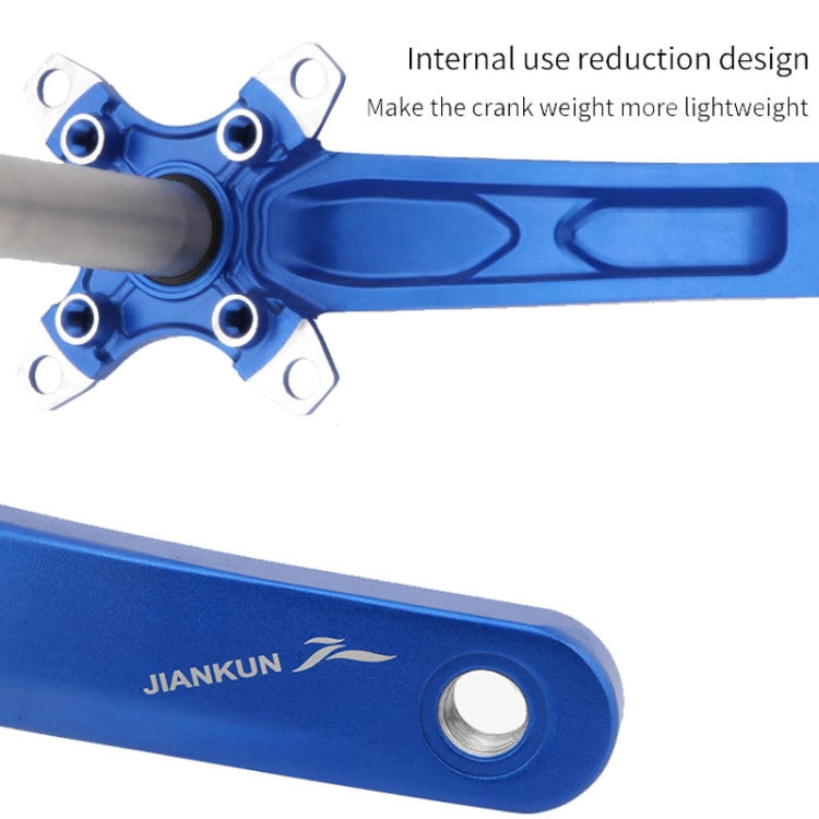 JIANKUN IXF Mountain Bike Hollow Crank Modified, Style:Left and Right Crank+Bottom Bracket(Black) - Bottom Brackets by PMC TechLife | Online Shopping South Africa | PMC TechLife