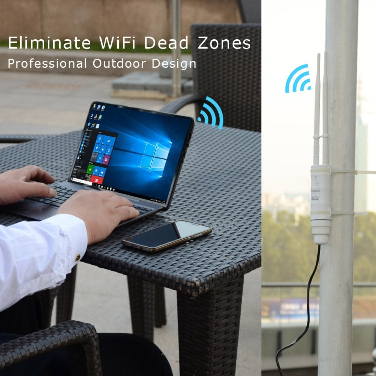 WAVLINK AC600 AP 2.4G/5G Dual Frequency Outdoor High Power Repeater, Pulg Type:UK Plug - free shipping - PMC TechLife - Order now!