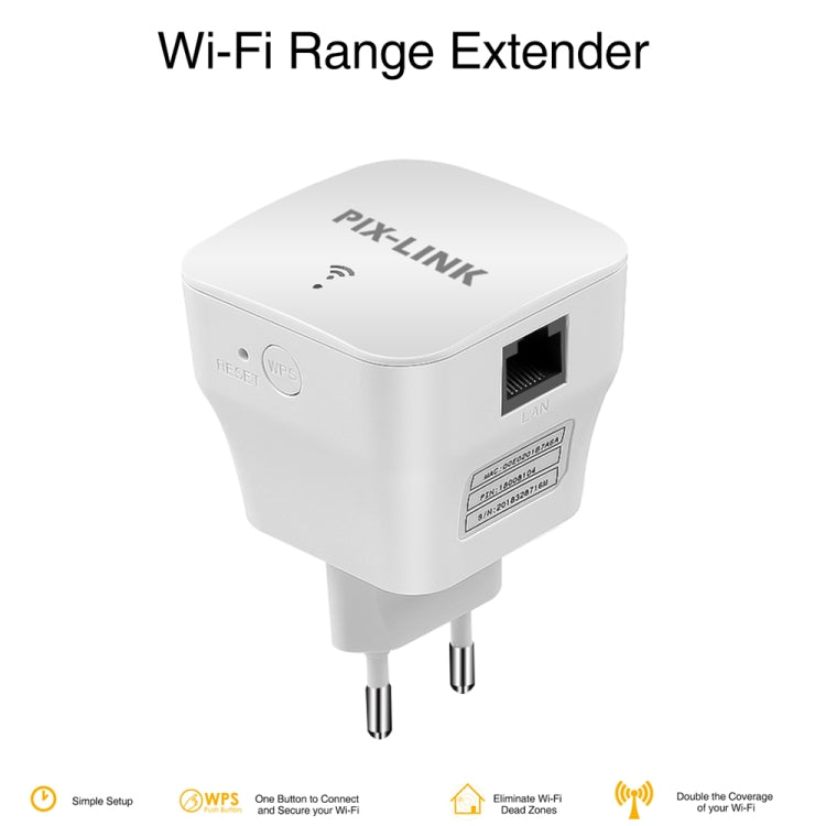 PIXLINK WR12 300Mbps WIFI Signal Amplification Enhanced Repeater, Plug Type:US Plug - free shipping - PMC TechLife - Order now!
