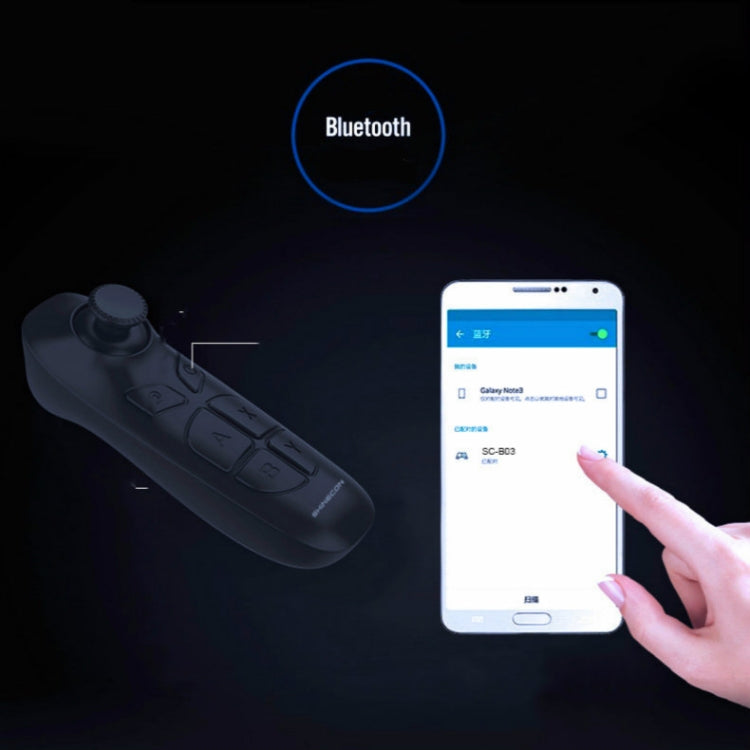 SHiNECON SC-B03 VR Game Handle Bluetooth Mobile Phone Wireless Connection Remote Control(Black) - Controller Gamepad by SHiNECON | Online Shopping South Africa | PMC TechLife | Buy Now Pay Later Mobicred