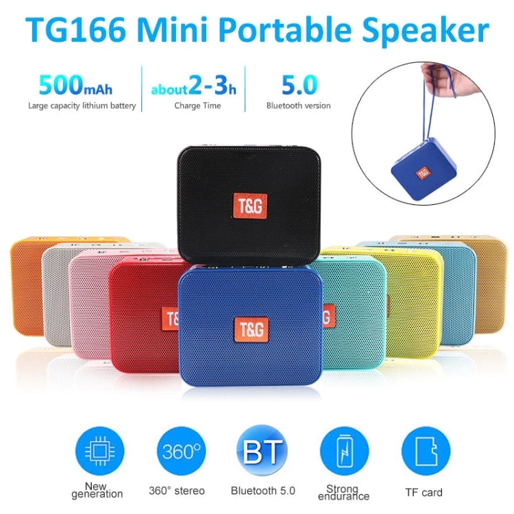 T&G TG166 Color Portable Wireless Bluetooth Small Speaker(Black) - free shipping - PMC TechLife - Order now!