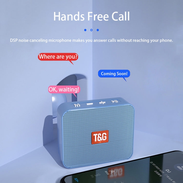 T&G TG166 Color Portable Wireless Bluetooth Small Speaker(Silver Gray) - Mini Speaker by T&G | Online Shopping South Africa | PMC TechLife