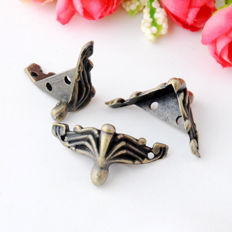 10 PCS Antique Bronze Jewelry Gift Box Wood Case Decorative Feet Leg Corner Protector - Crash Pads by PMC TechLife | Online Shopping South Africa | PMC TechLife | Buy Now Pay Later Mobicred