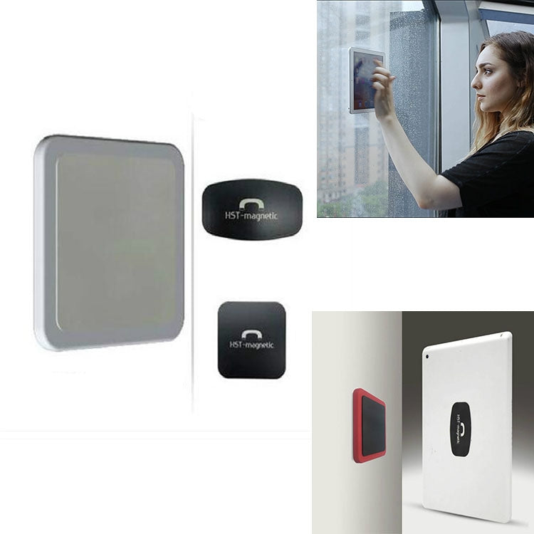 Wall-mounted iPad Magnetic Adsorption Universal Sticker Mobile Phone Wall Bracket(White A) - Hand-Sticking Bracket by PMC Jewellery | Online Shopping South Africa | PMC Jewellery