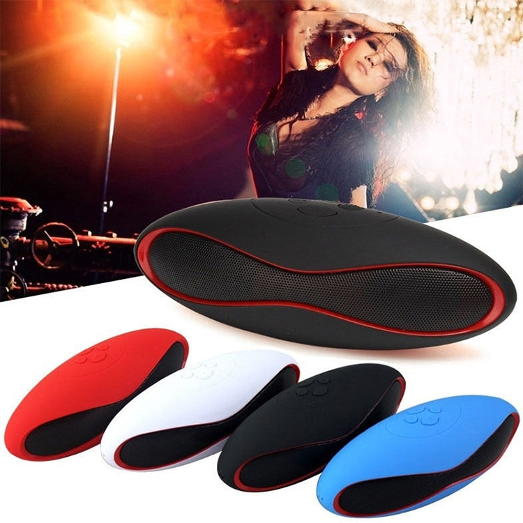 3D Stereo Mini Rugby Shape Bluetooth Speaker with TF Card Slot(White) - free shipping - PMC TechLife - Order now!