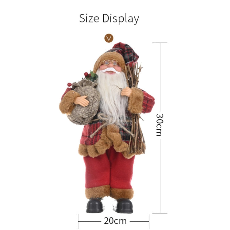 Christmas Decoration Standing Santa Claus Doll Christmas Backpack Old Man Doll Ornaments, Specification: Gift - Christmas Dolls by PMC TechLife | Online Shopping South Africa | PMC TechLife | Buy Now Pay Later Mobicred