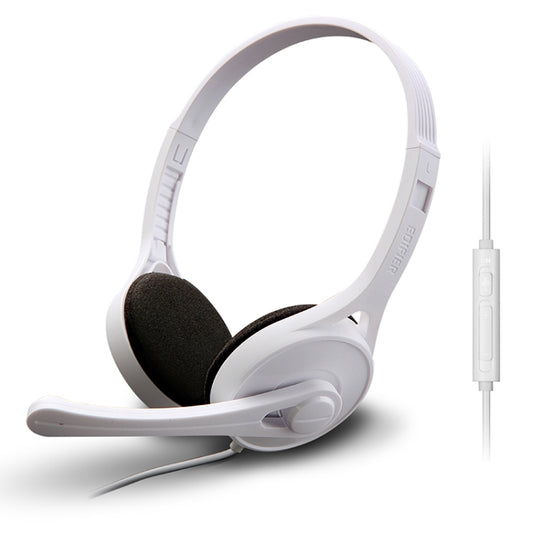 Edifier K550 3.5mm Plug Wired Wire Control Stereo Computer Game Headset with Microphone, Cable Length: 2m(Fashion White) - Multimedia Headset by Edifier | Online Shopping South Africa | PMC Jewellery