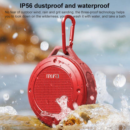 mifa IXP6 Waterproof Mini Portable Bass Wireless Bluetooth Speaker Built-in Mic(Silver grey) - Mini Speaker by PMC Jewellery | Online Shopping South Africa | PMC Jewellery