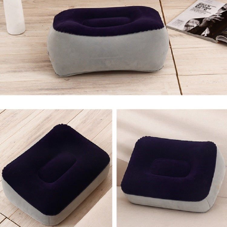 Travel Portable Inflatable Foot Rest Pilllow Mat Pad, Size:16x9cm(Gray Blue) - Mats by PMC TechLife | Online Shopping South Africa | PMC TechLife