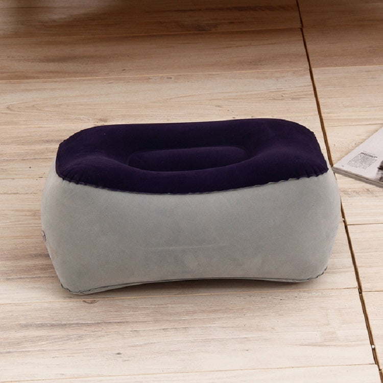 Travel Portable Inflatable Foot Rest Pilllow Mat Pad, Size:38x29cm(Gray Blue) - free shipping - PMC TechLife - Order now!