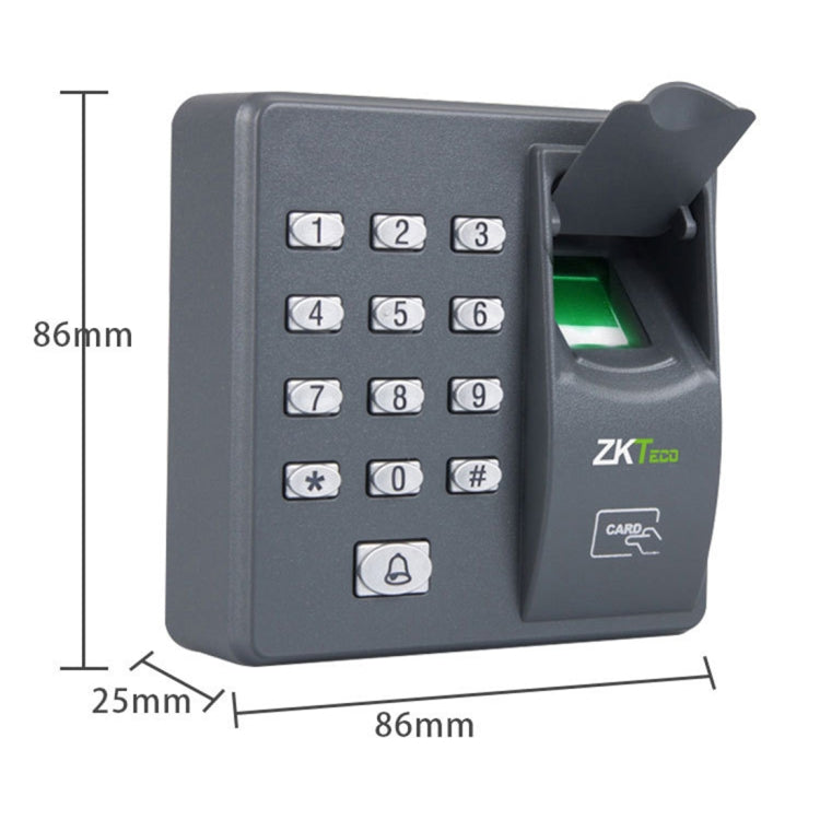 ZKTeco X6 Fingerprint All-in-one Password Swipe Access Control Machine Intelligent Office Access Control System - Attendance System by PMC Jewellery | Online Shopping South Africa | PMC Jewellery