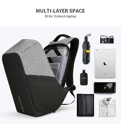 Mark Ryden Multifunction USB charging Men 15inch Laptop Backpack - 15 inch by PMC Jewellery | Online Shopping South Africa | PMC Jewellery