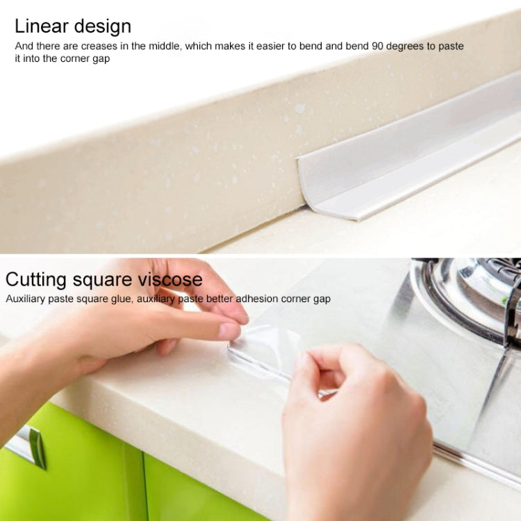 Durable PVC Material Waterproof Mold Proof Adhesive Tape  Kitchen Bathroom Wall Sealing Tape, Width:3.8cm x 3.2m(Grey) - Adhesives & Sealers by PMC TechLife | Online Shopping South Africa | PMC TechLife | Buy Now Pay Later Mobicred