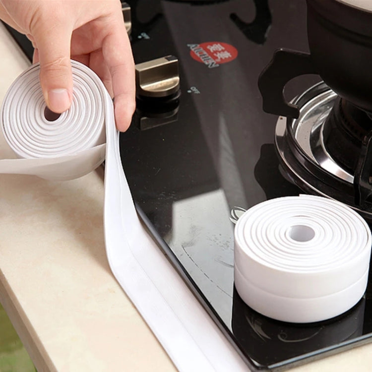 Durable PVC Material Waterproof Mold Proof Adhesive Tape  Kitchen Bathroom Wall Sealing Tape, Width:3.8cm x 3.2m(Grey) - Adhesives & Sealers by PMC TechLife | Online Shopping South Africa | PMC TechLife | Buy Now Pay Later Mobicred