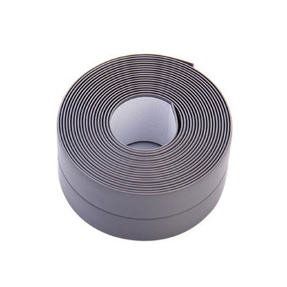Durable PVC Material Waterproof Mold Proof Adhesive Tape  Kitchen Bathroom Wall Sealing Tape, Width:2.2cm x 3.2m(Grey) - Adhesives & Sealers by PMC Jewellery | Online Shopping South Africa | PMC Jewellery