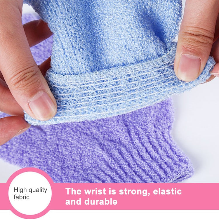 5 PCS Shower Bath Gloves Exfoliating Spa Massage Scrub Body Glove(Purple) - Bath Brushes & Sponges by PMC TechLife | Online Shopping South Africa | PMC TechLife