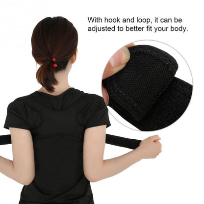 Adjustable Adult Spine Posture Corrector Protection Back Shoulder Posture Correction Belt Band Humpback Back Pain Relief Corrector Belt(Black) - Corrector by PMC Jewellery | Online Shopping South Africa | PMC Jewellery