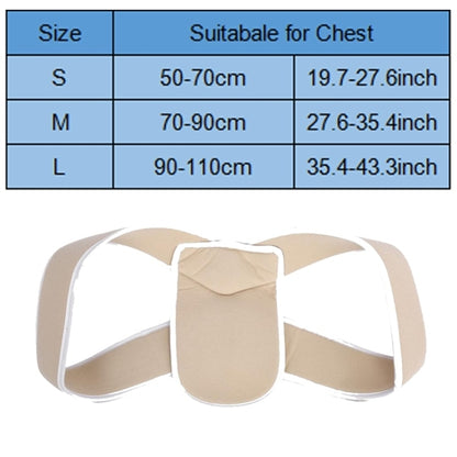 Adjustable Upper Back Shoulder Support Posture Corrector Adult Corset Spine Brace Back Belt, Size:M(Skin Color) - Corrector by PMC Jewellery | Online Shopping South Africa | PMC Jewellery