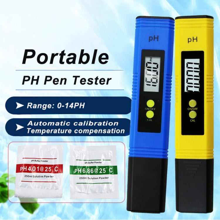 Portable High-precision PH Test Pen PH Acidity Meter PH Water Quality Detection Instrument(Blue) - PH & Moisture Meter by PMC TechLife | Online Shopping South Africa | PMC TechLife