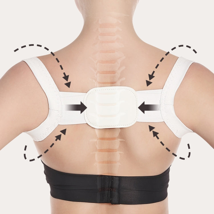 Adjustable Women Back Posture Corrector Shoulder Support Brace Belt Health Care Back Posture Belt, Size:M(White) - Corrector by PMC Jewellery | Online Shopping South Africa | PMC Jewellery