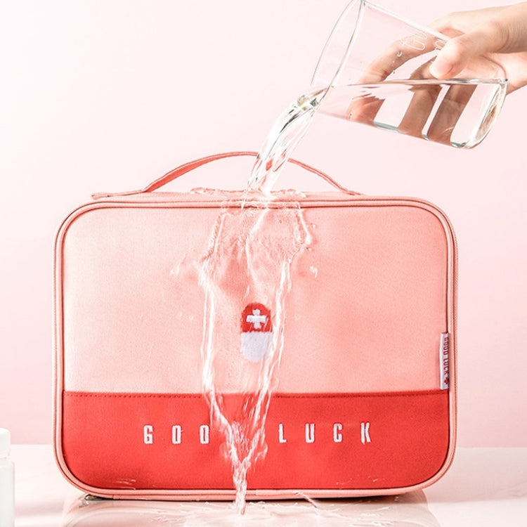 Thickened Large-Capacity Multifunctional Medicine Box Family Portable Storage Bag(Pink) - free shipping - PMC TechLife - Order now!