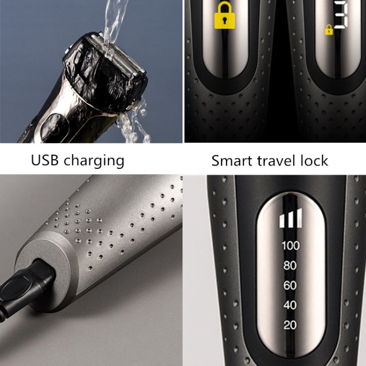 BG-7100 Electric Shaver Reciprocating Shaver LED Digital Rechargeable Shaver - free shipping - PMC TechLife - Order now!