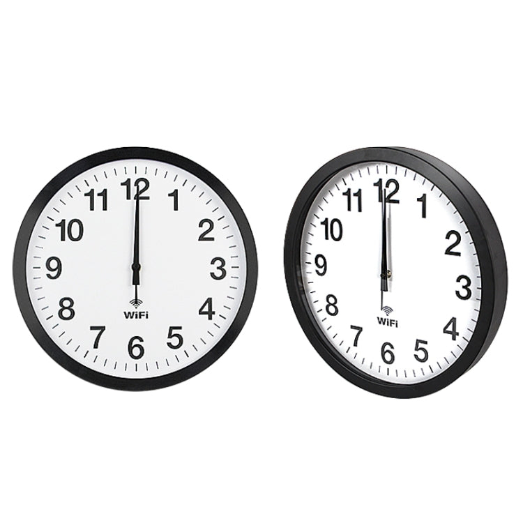 Smart Network Automatic Time Synchronization Wifi Wall Clock Modern Minimalist Silent Living Room Clock, Size:12 inch(White) - free shipping - PMC TechLife - Order now!