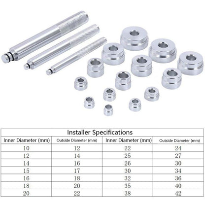 17 In 1 Small Bearing Installation Extractor Bearing Pad Installation And Removal Tool - Hand Tool Sets by PMC Jewellery | Online Shopping South Africa | PMC Jewellery