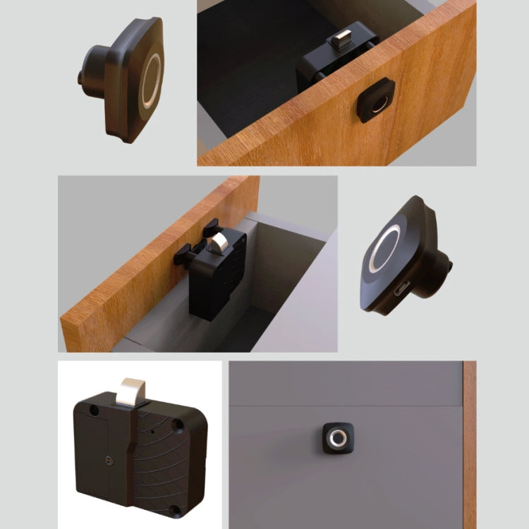 Smart Drawer Locker Fingerprint Lock Household Anti-Theft Lock - free shipping - PMC TechLife - Order now!