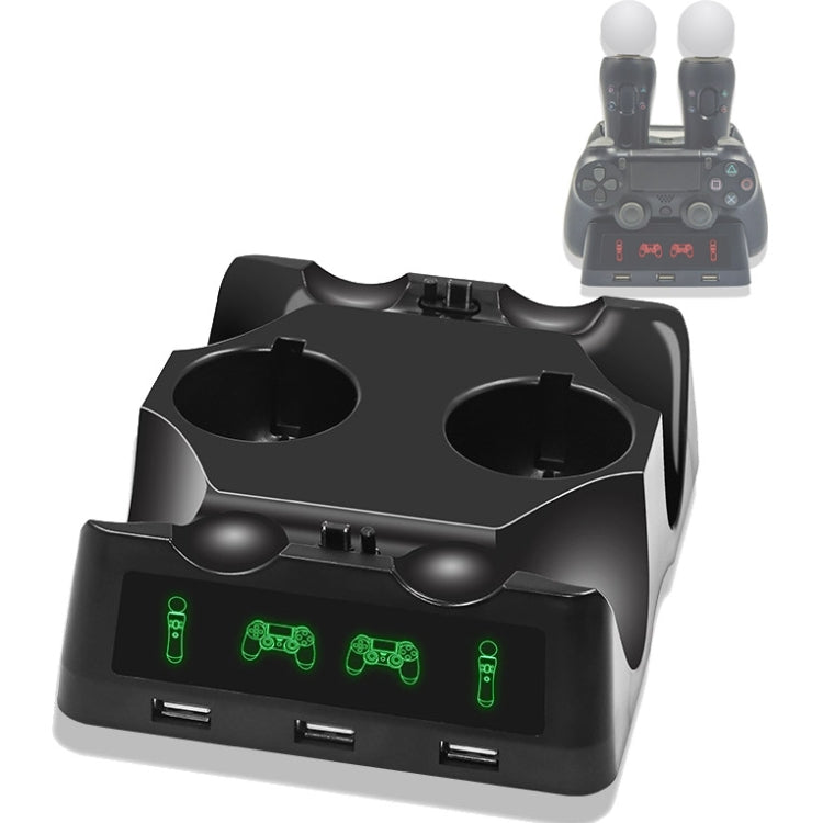 iPlay Gamepad Charger Multifunctional Charging Base For PS4 VR/PS VR/PS Move - Charger & Power by iplay | Online Shopping South Africa | PMC TechLife